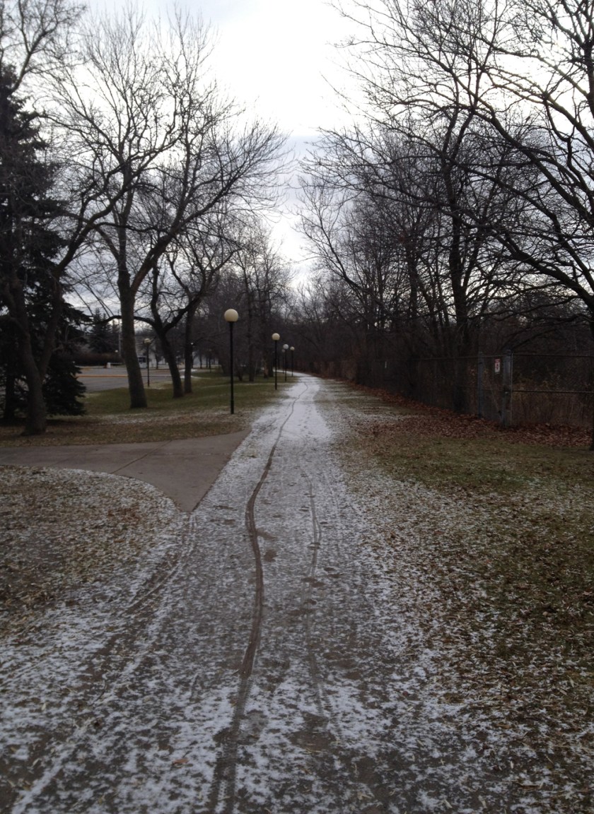 Path south of the Queensway