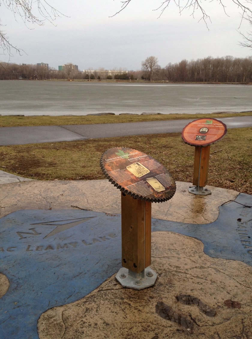 Leamy Lake interpretive display