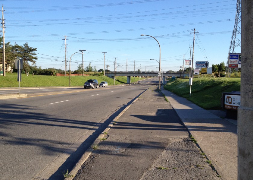 Bike lane wannabe along Merivale