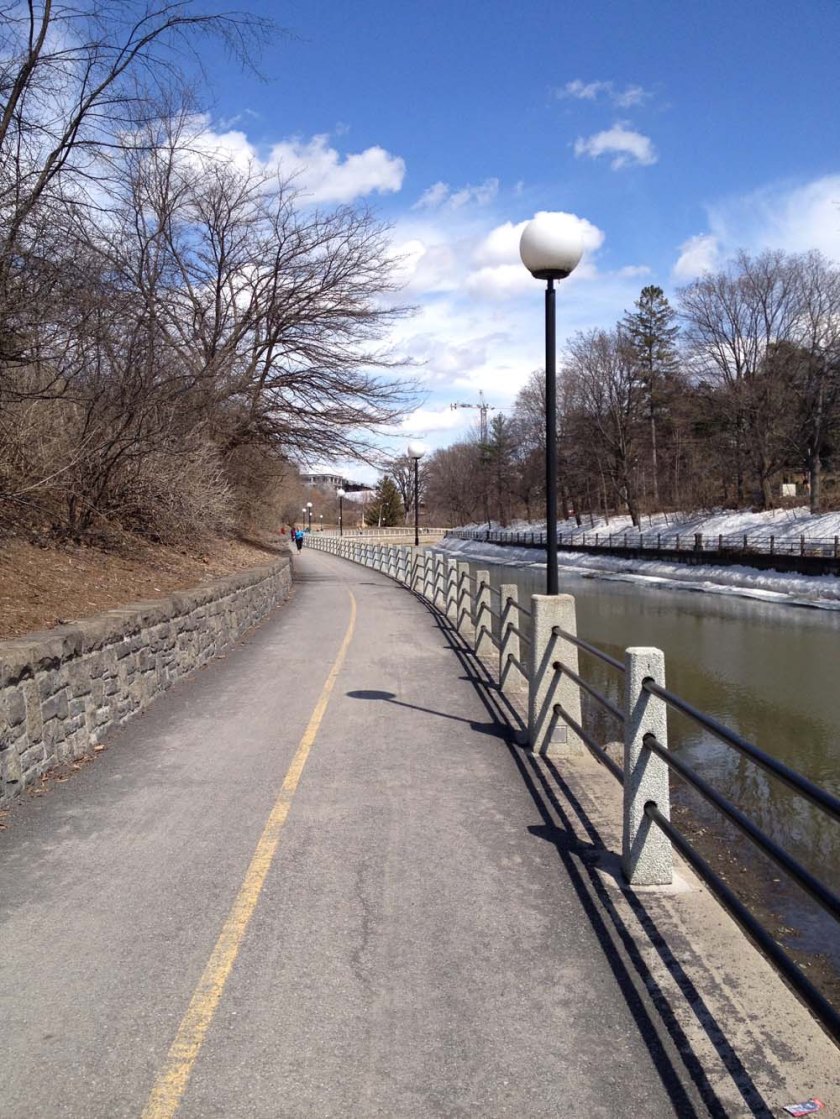 Path along the north side of the canal