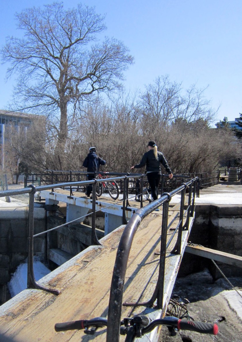 Crossing over the Hartwell Locks