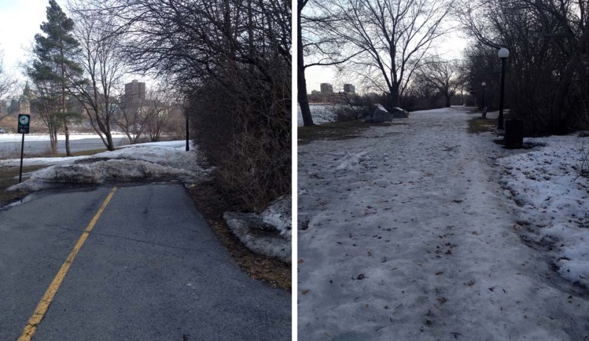 Pile of mush..... and icy patch.