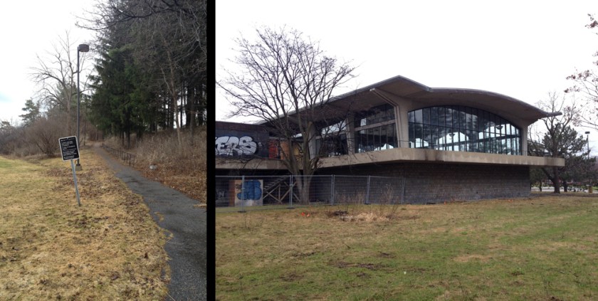 Up the path........ to see the pavilion