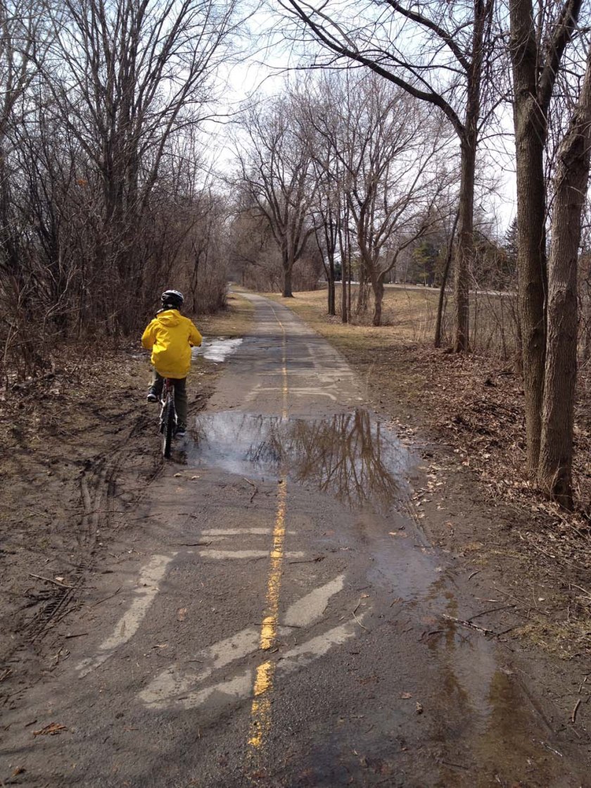 Puddle pedalling