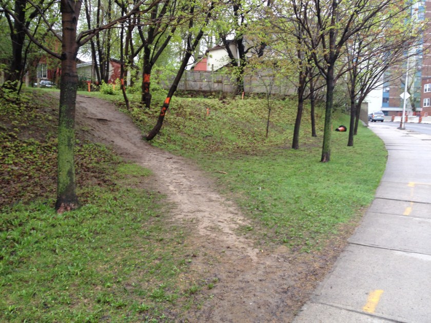 Path up to Besserer St