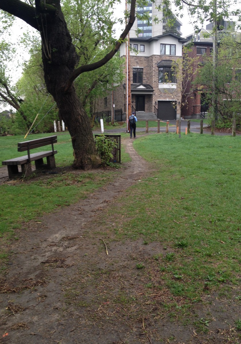 ... and through Besserer Park to Besserer St.