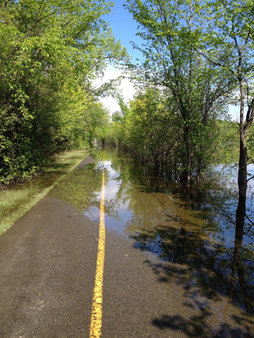 Bit of water on the path 