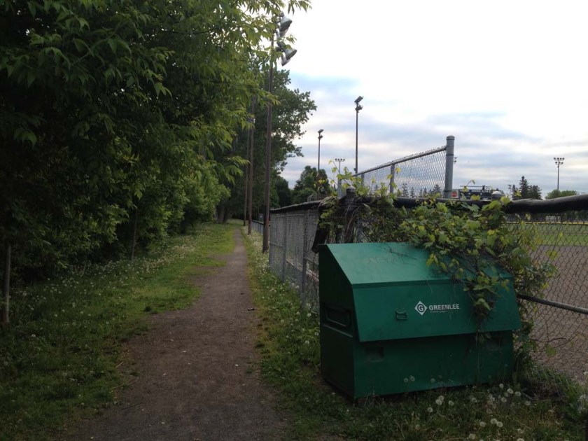 path around Carlington park baseball field
