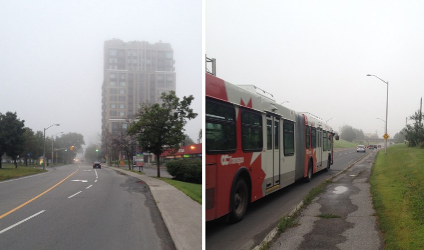 Calm & minimal traffic along Richmond....but narrow & speedy traffic along Robertson Rd