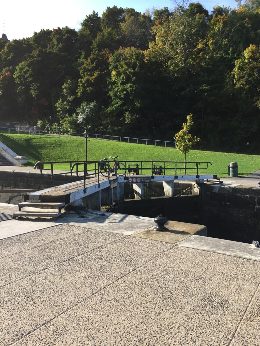 Up and over the Rideau Canal locks