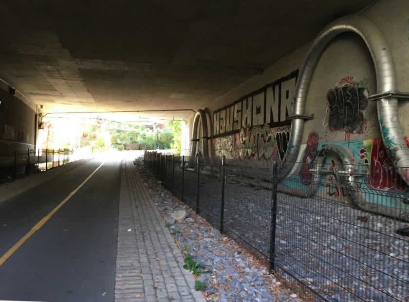 Pipes under Portage Bridge
