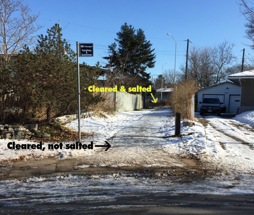 Path at the corner of Roman Ave & Hindley St