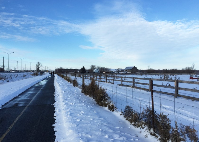 Farm along Woodroffe path