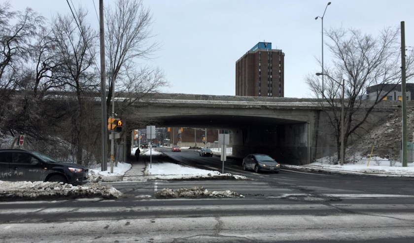 O'Connor, from the south side of the Queensway