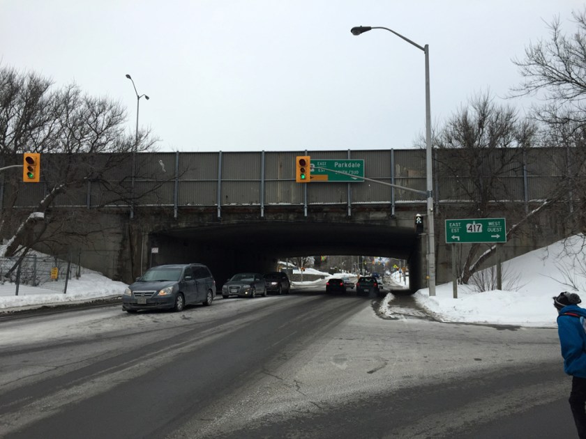 Parkdale Ave, from the north side of the Queensway