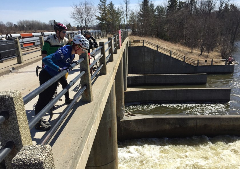Checking out the dam