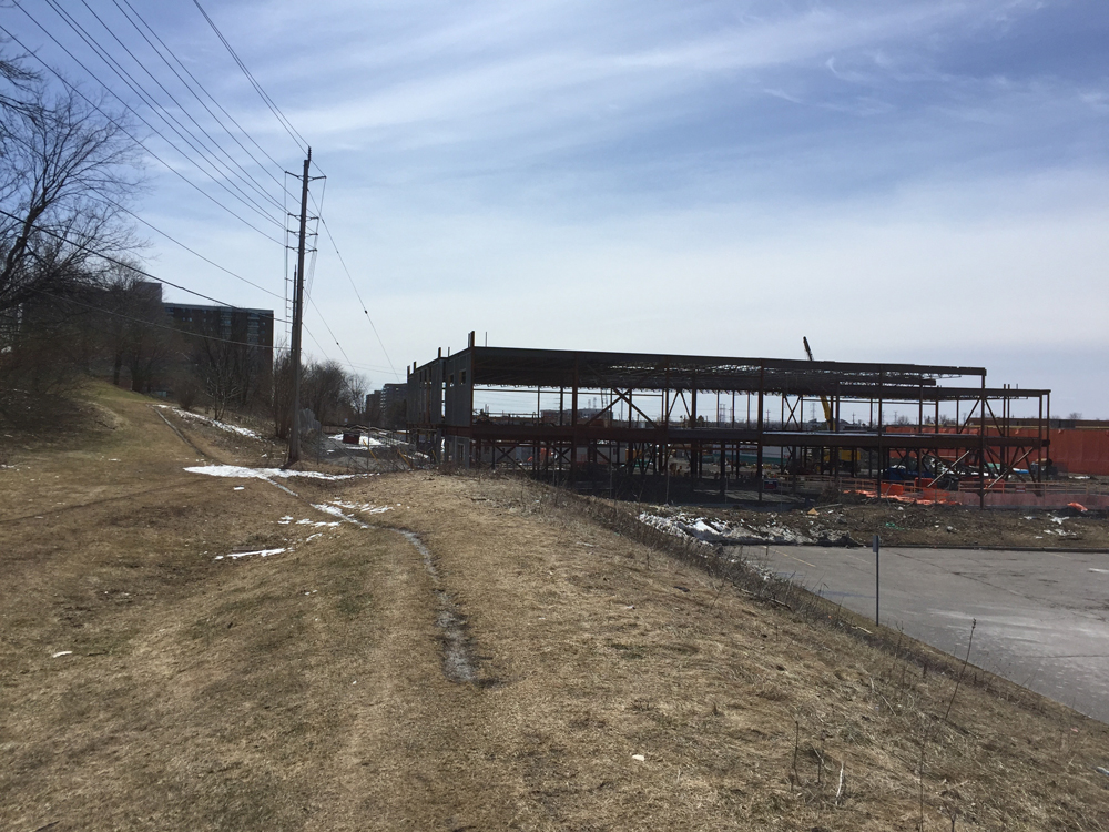 path behind Merivale malls