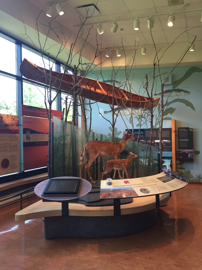 Exhibit within the visitor centre