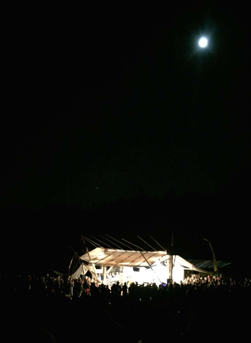 Big moon over main stage