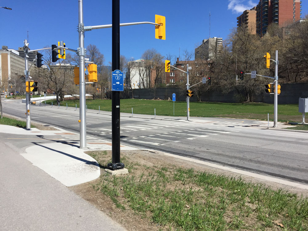 Crosswalk along Albert St
