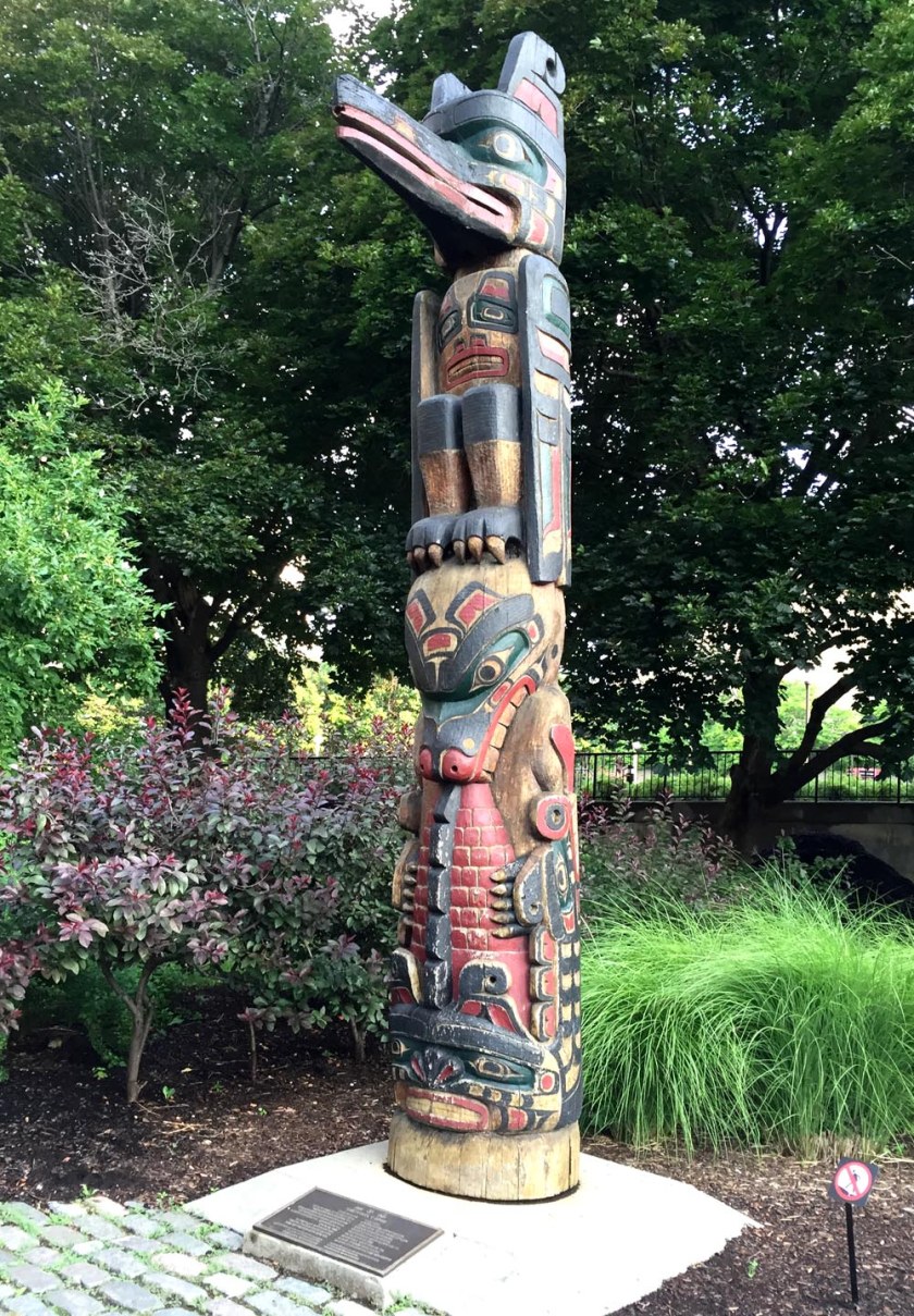 First stop - Totem sculpted by Henry Hunt, Confederation Park