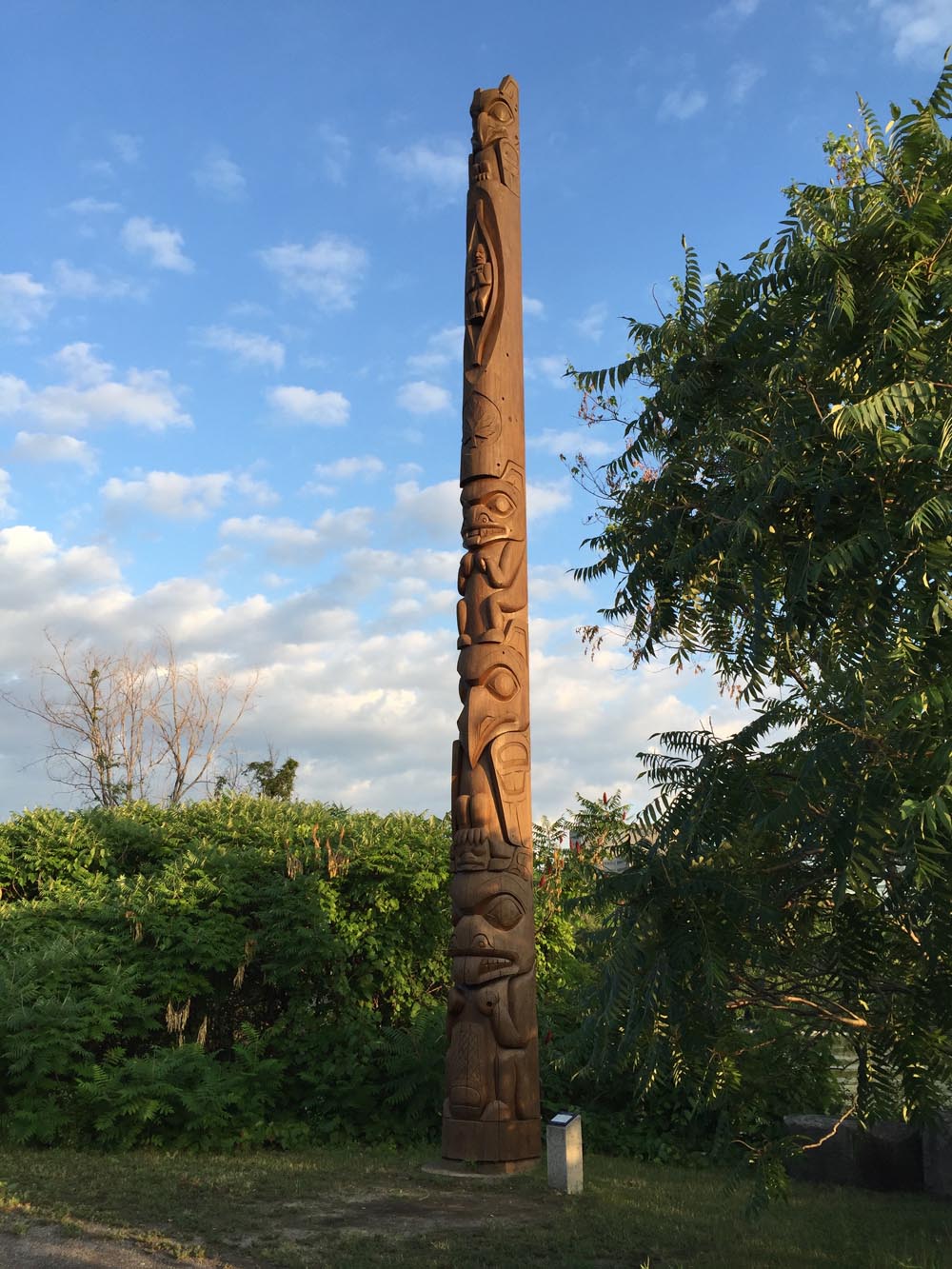 Start - Totem Pole sculpted by Walter Harris on Victoria Island
