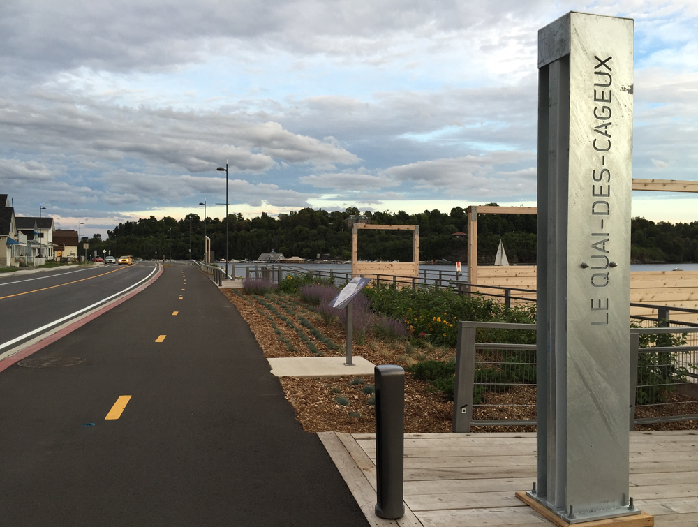New path along Rue Jacques-Cartier