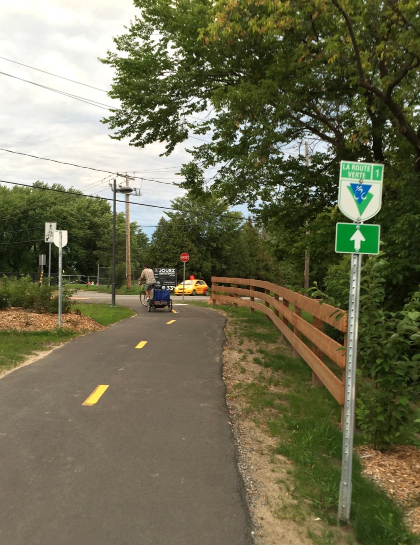 Eastern end of the new bike lane